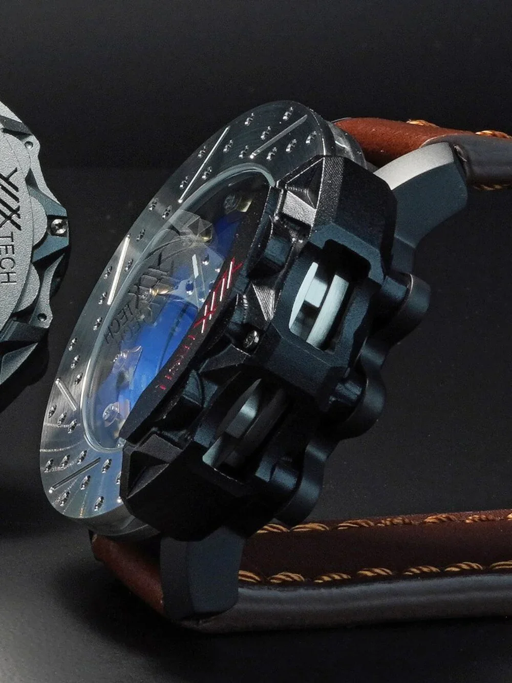 Men's Sport WristWatch Racing Style High performance Brake Disc watch